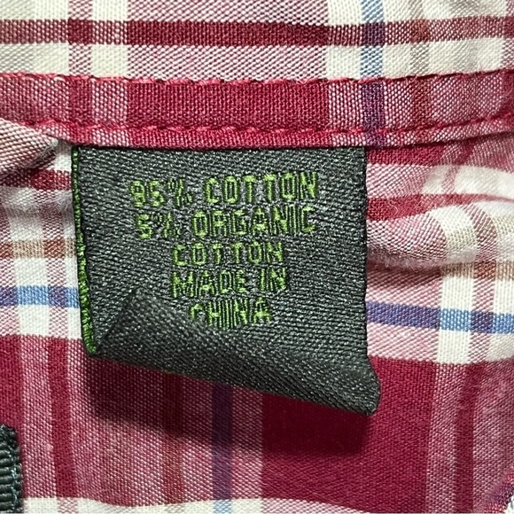 Timberland Shirt Mens XXL Red Plaid Tartan Western Long Sleeve Button Up - Picture 6 of 11